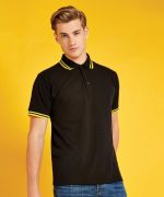 Kustom Kit Tipped collar polo shirt