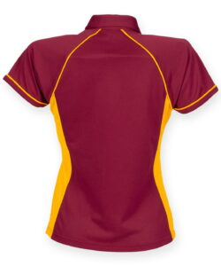finden & hales Women's piped performance polo shirt - Image 6
