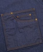premier District waxed-look denim bib apron - Image 4