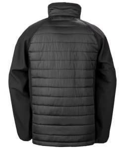 result Black compass padded softshell jacket - Image 4