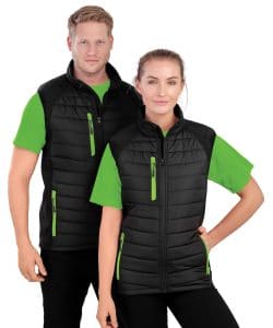 result Black compass padded softshell gilet - Image 2