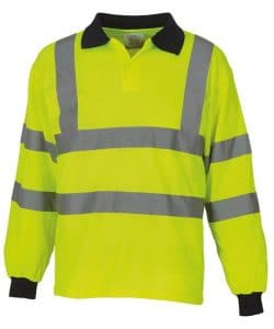 yoko Hi-vis long sleeve polo (HVJ310)