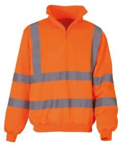 yoko Hi-vis  zip sweatshirt (HVK06)
