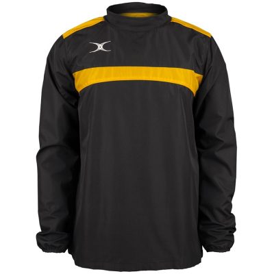 Gilbert Rugby PHOTON WARMUP TOP Black/Gold