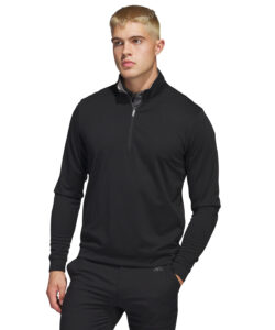 adidas golf Elevated ¼-zip Black
