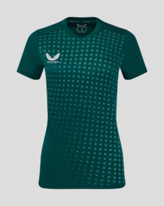 Castore Womens Printed Dot Performance Tee Botanical Green