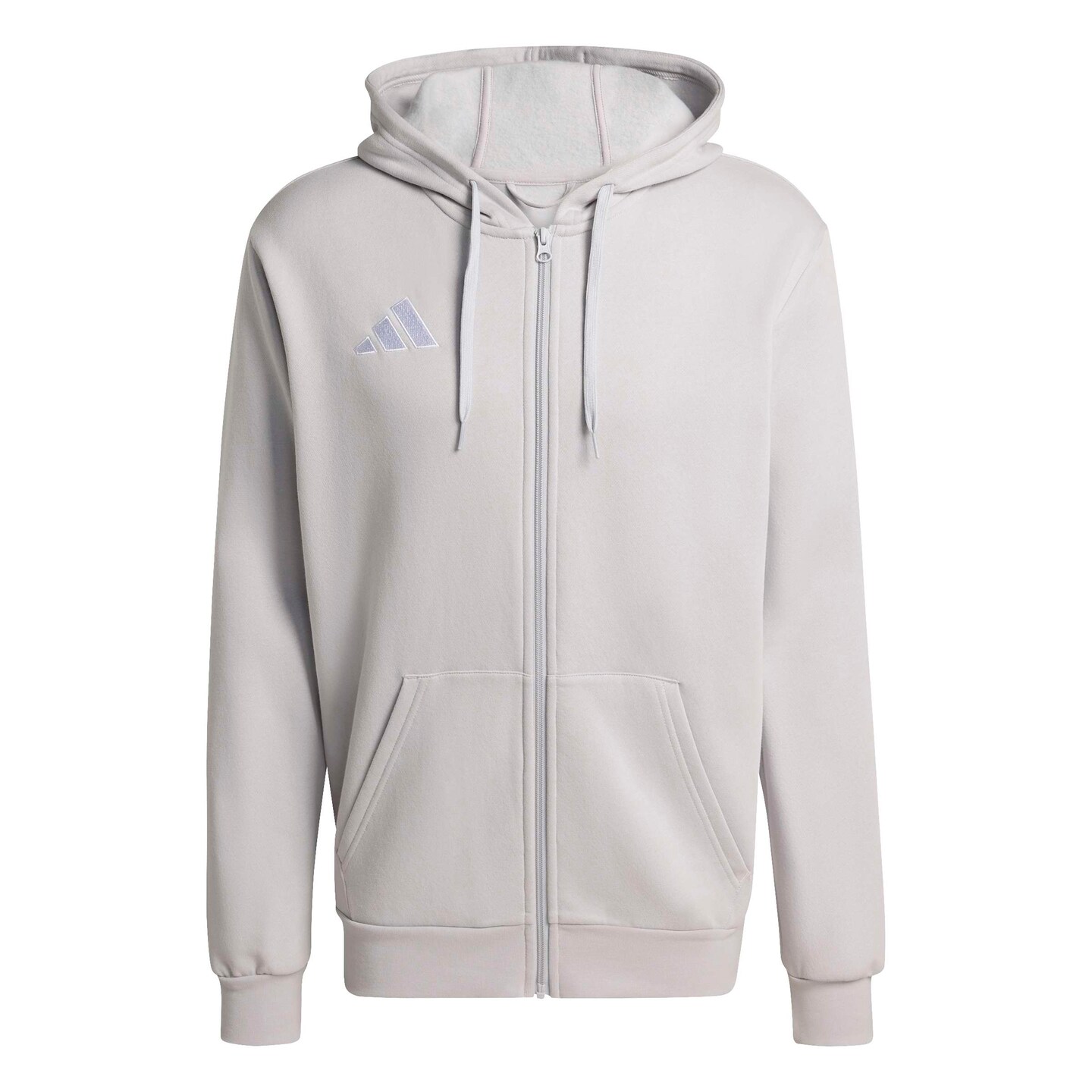 Adidas Adidas Entrada 26 Full Zip Hoodie Light Grey