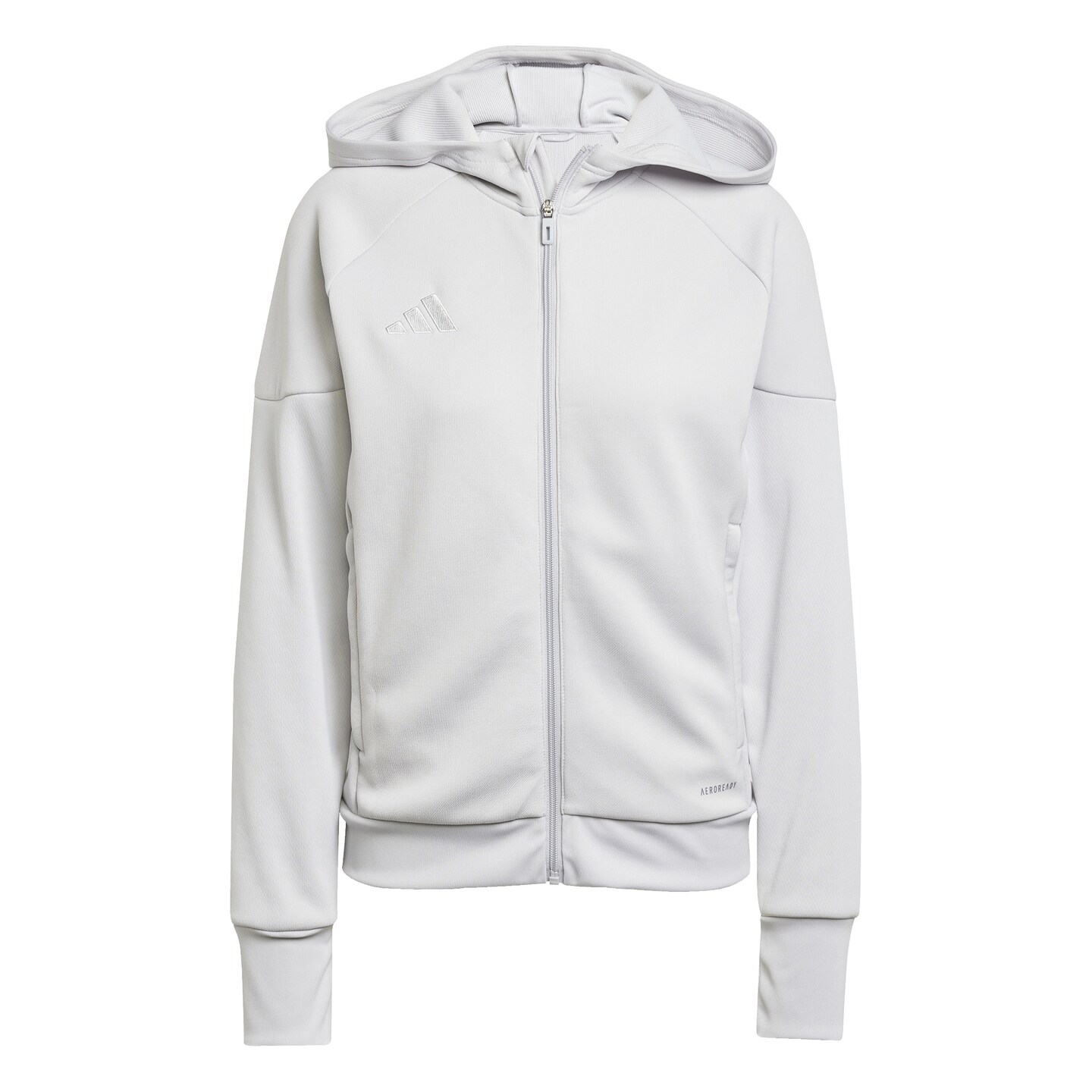 Adidas Adidas Women's Tiro 25 Travel Full Zip Hoodie Light Grey