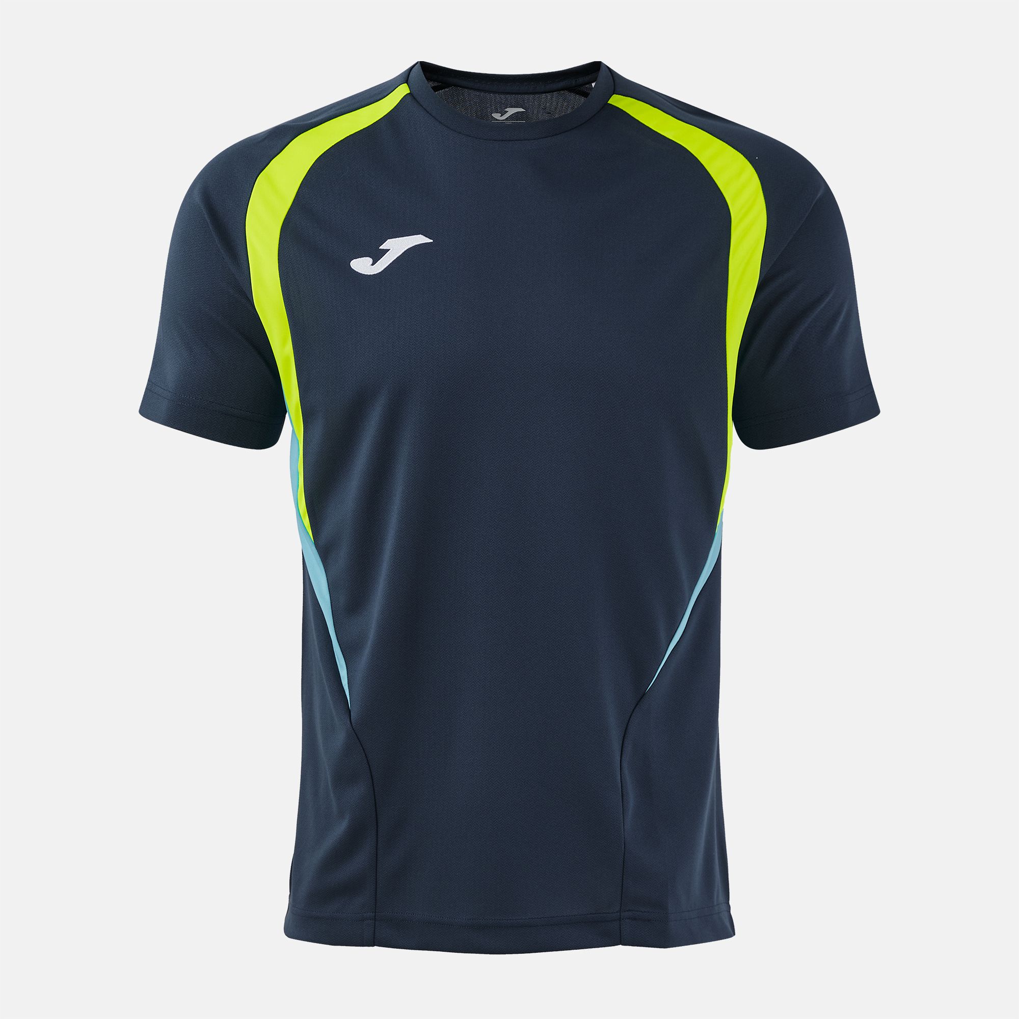 Joma Joma Championship 20 T-Shirt Navy/Yellow/Turquoise