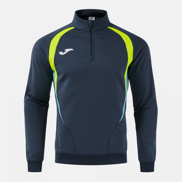 Joma Joma Championship 20 Quarter Zip Sweatshirt Navy/Yellow/Turquoise