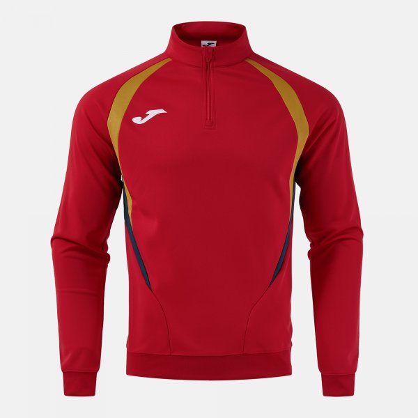 Joma Joma Championship 20 Quarter Zip Sweatshirt Red/Gold/Navy