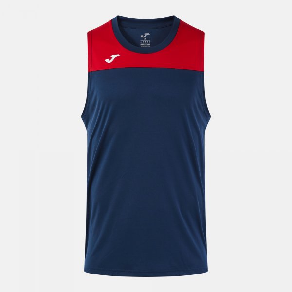 Joma Joma Phoenix II Sleeveless T-Shirt Navy/Red
