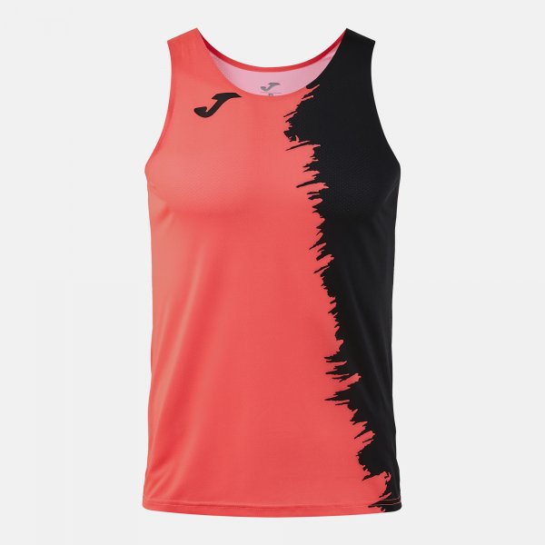 Joma Joma Picasho City Sleeveless T-Shirt Coral Fluor/Black