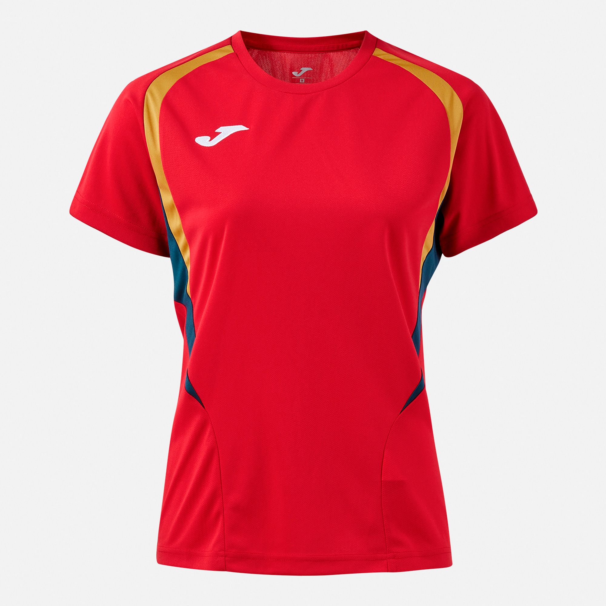 Joma Joma Women's Championship 20 T-Shirt Red/Gold/Navy