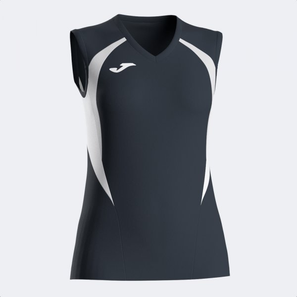 Joma Joma Women's Championship 20 Sleeveless T-Shirt Black/Grey/White