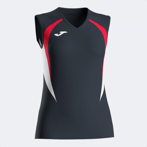 Joma Joma Women's Championship 20 Sleeveless T-Shirt Black/Red/White