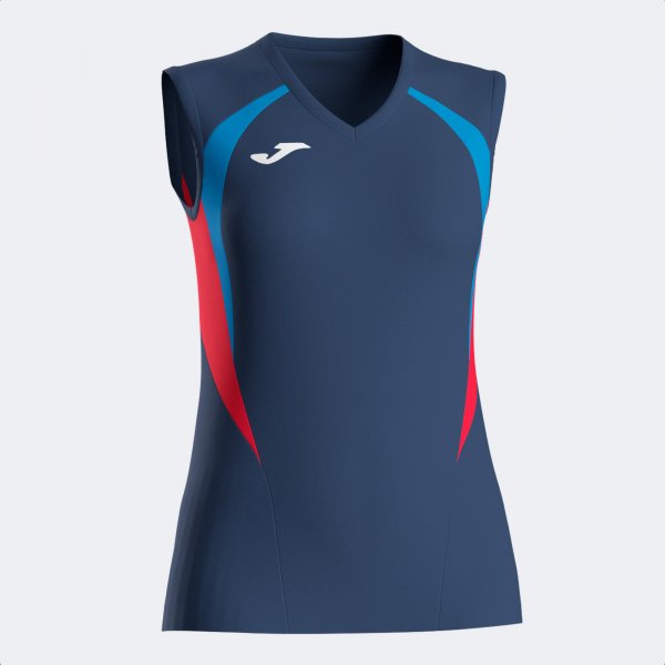 Joma Joma Women's Championship 20 Sleeveless T-Shirt Navy/Royal/Red