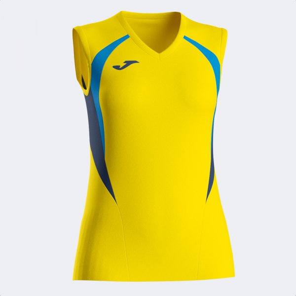 Joma Joma Women's Championship 20 Sleeveless T-Shirt Yellow/Royal/Navy