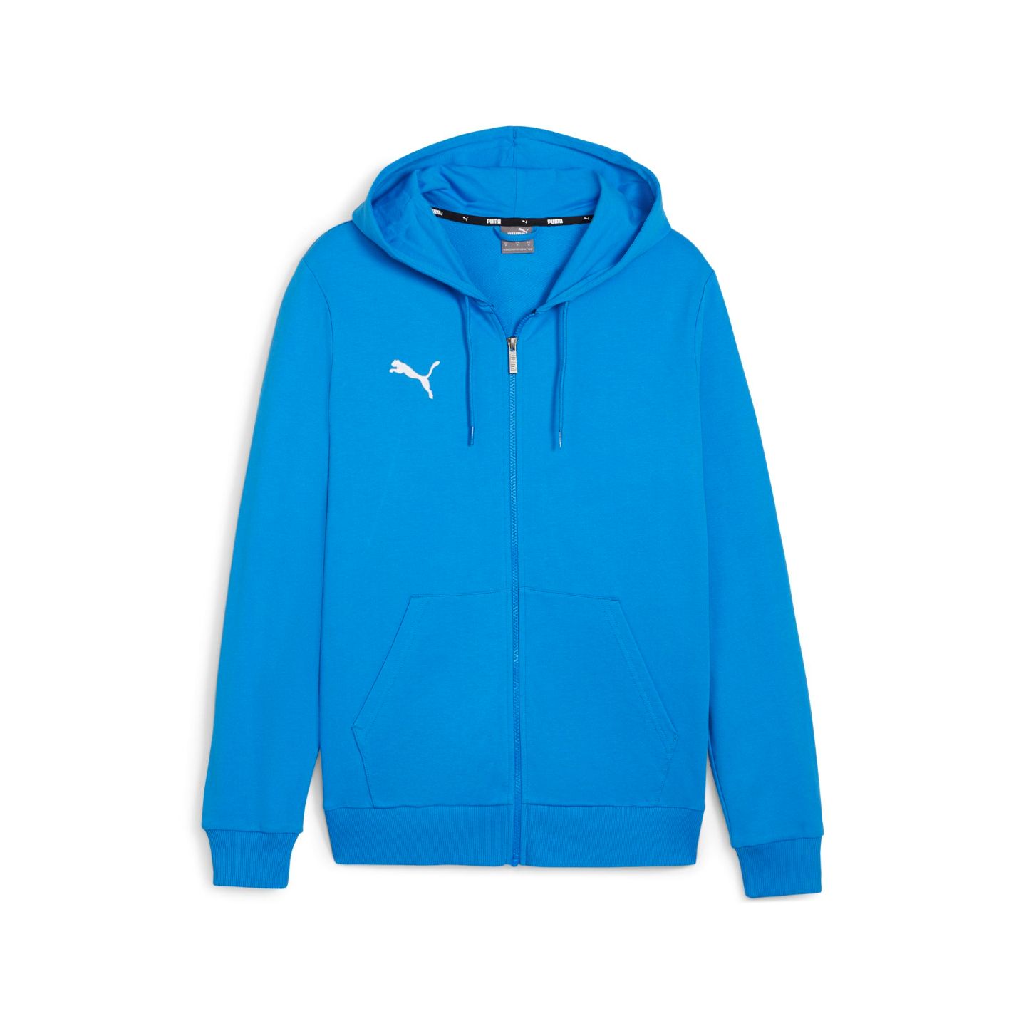 Puma Puma TeamGOAL Casuals Hooded Jacket Electric Blue Lemonade