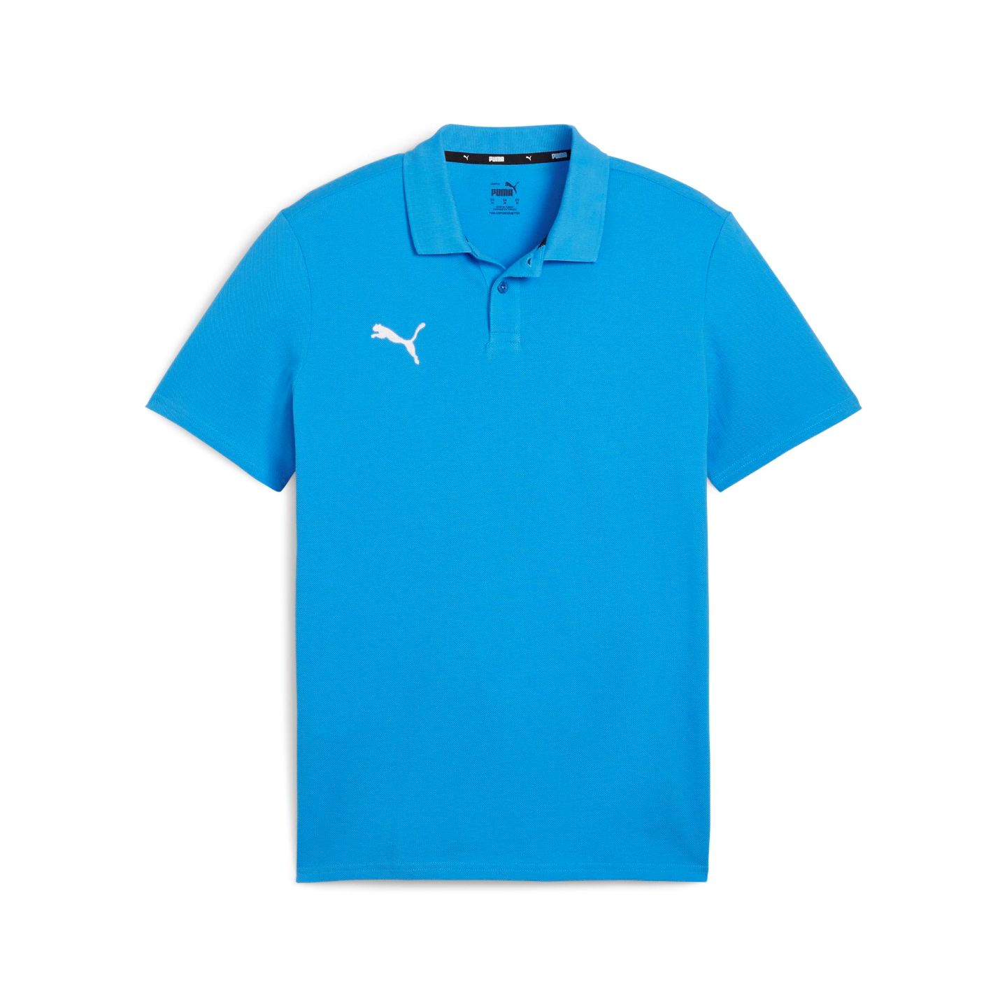 Puma Puma TeamGOAL Casuals Polo Shirt Electric Blue Lemonade