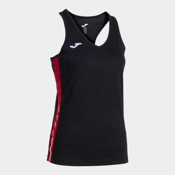 Joma Joma Women's Olimpiada Sleeveless T-Shirt Black/Red