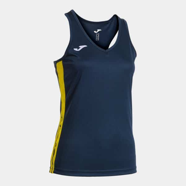 Joma Joma Women's Olimpiada Sleeveless T-Shirt Navy/Yellow