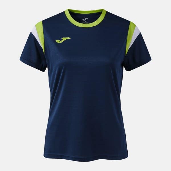 Joma Joma Women's Terra Danubio T-Shirt Navy/Lime/White