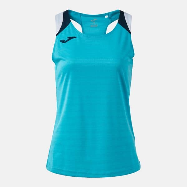 Joma Joma Women's Terra Danubio Sleeveless T-Shirt Turquoise/Navy/White