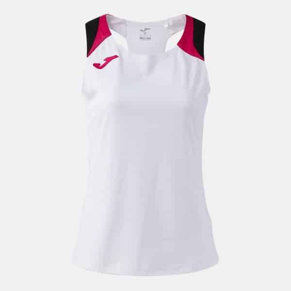 Joma Joma Women's Terra Danubio Sleeveless T-Shirt White/Pink/Black