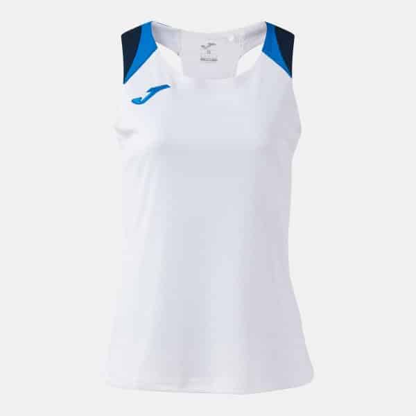 Joma Joma Women's Terra Danubio Sleeveless T-Shirt White/Royal/Navy