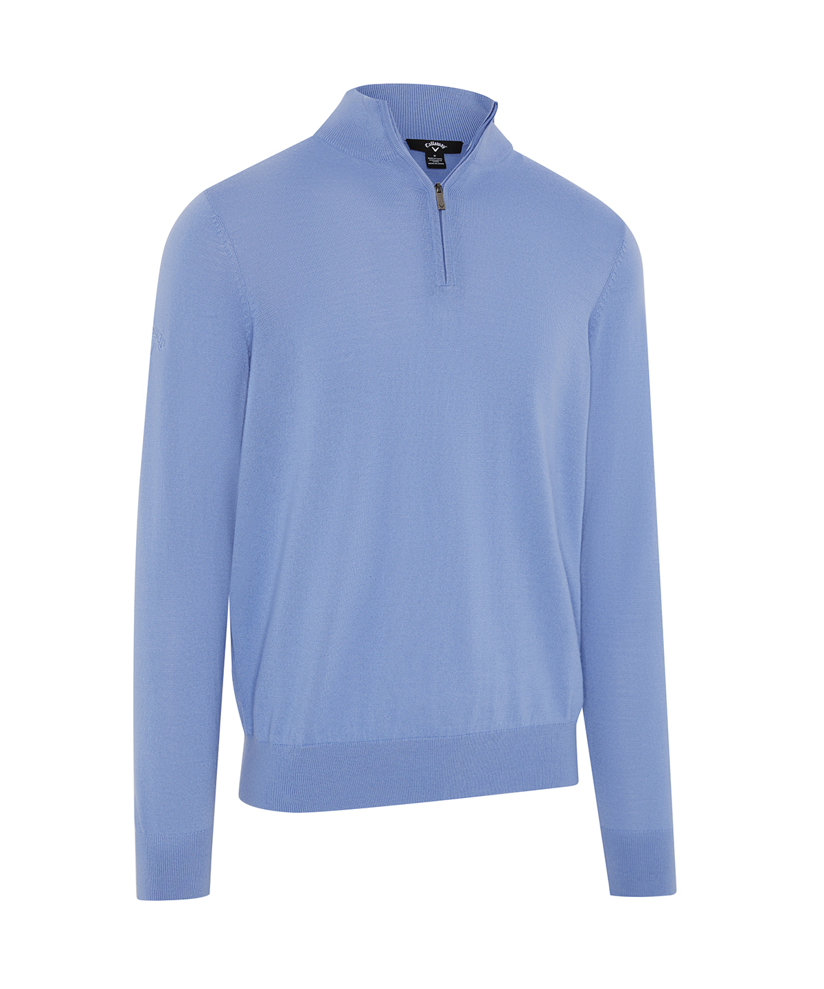 Callaway Callaway Quarter Zip Merino Blend Sweater Mid Blue