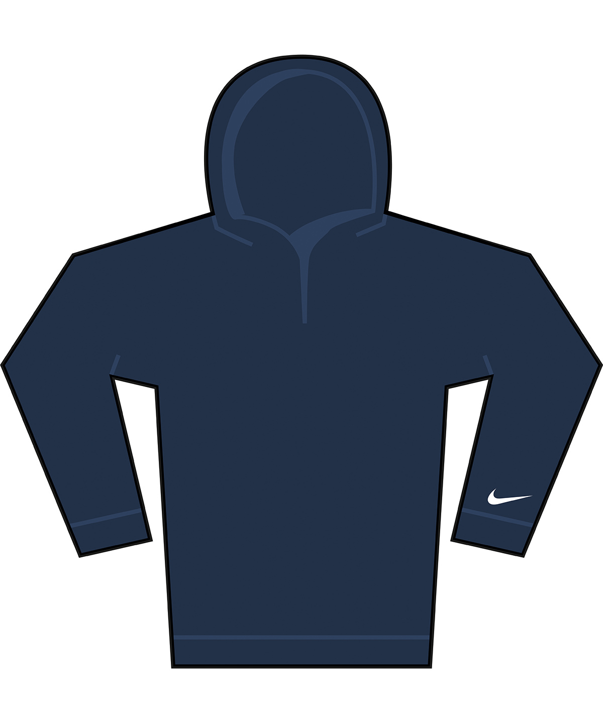 Nike Nike Velocity Hoodie Navy