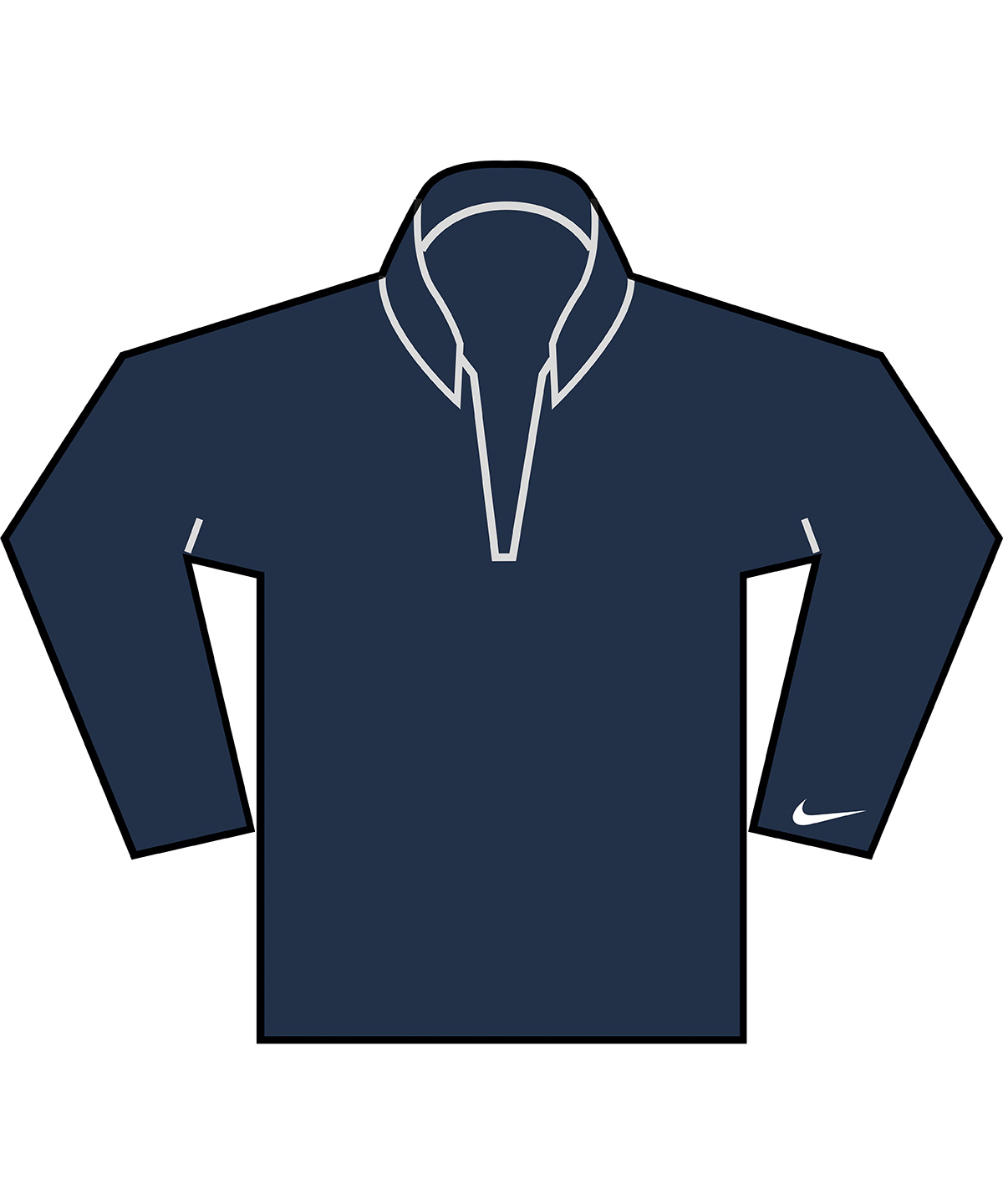 Nike Nike Velocity Quarter Zip Top Navy
